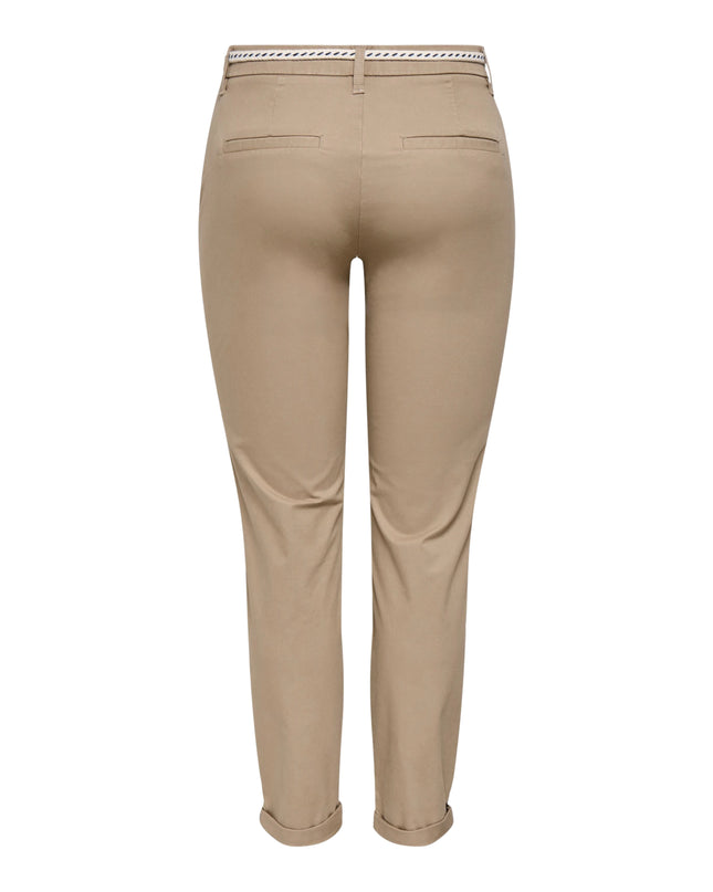 Only Pantalone Onlbiana Regular Fit Donna Marrone