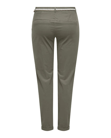Only Pantalone Onlbiana Regular Fit Donna Verde