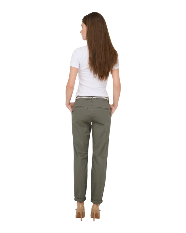 Only Pantalone Onlbiana Regular Fit Donna Verde