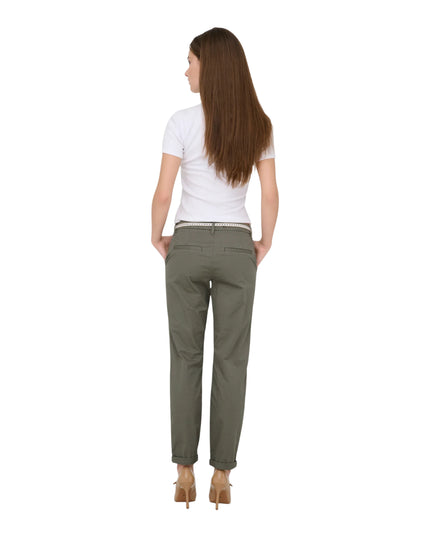 Only Pantalone Onlbiana Regular Fit Donna Verde