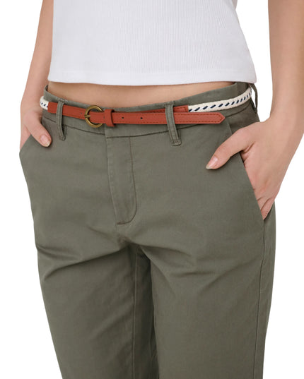 Only Pantalone Onlbiana Regular Fit Donna Verde