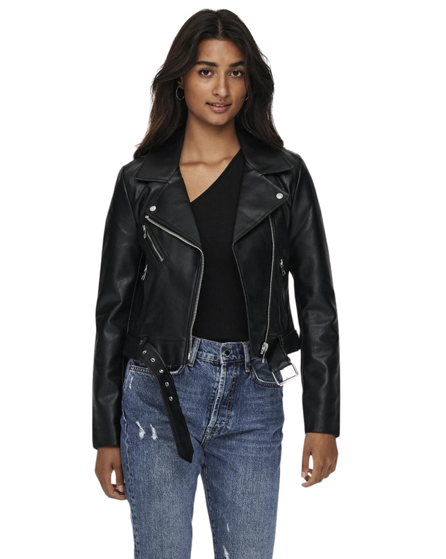 Only Giacca Onlvera Ecopelle Donna Nero