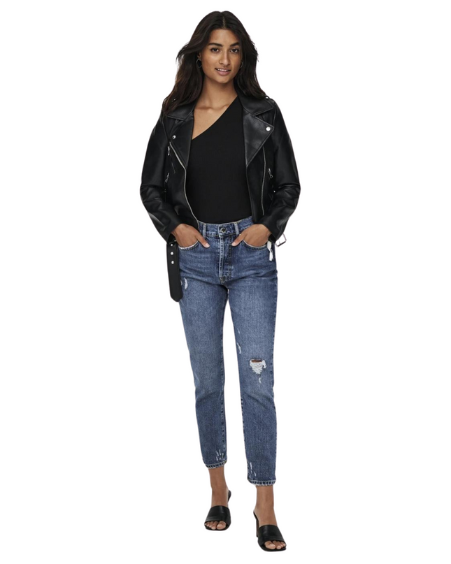 Only Giacca Onlvera Ecopelle Donna Nero