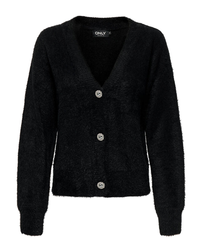 Only Onlella Cardigan Donna Maglia Nero
