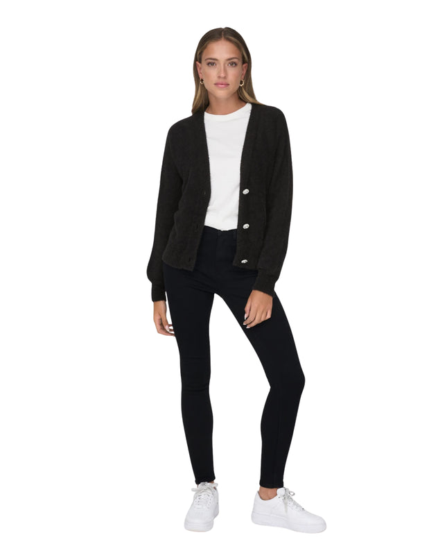 Only Onlella Cardigan Donna Maglia Nero