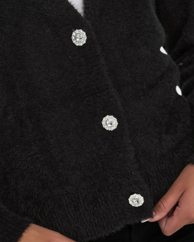 Only Onlella Cardigan Donna Maglia Nero