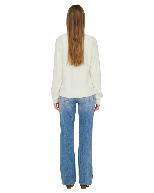 Only Onlella Cardigan Donna Maglia Bianco