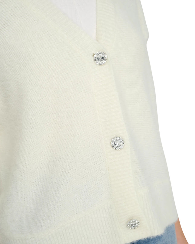 Only Onlella Cardigan Donna Maglia Bianco