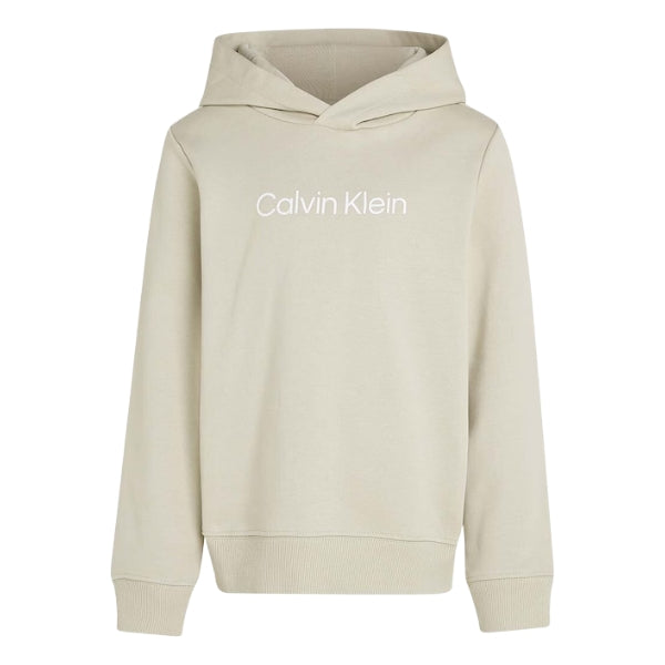 Calvin Klein Felpa con Cappuccio Junior Whitecap gray