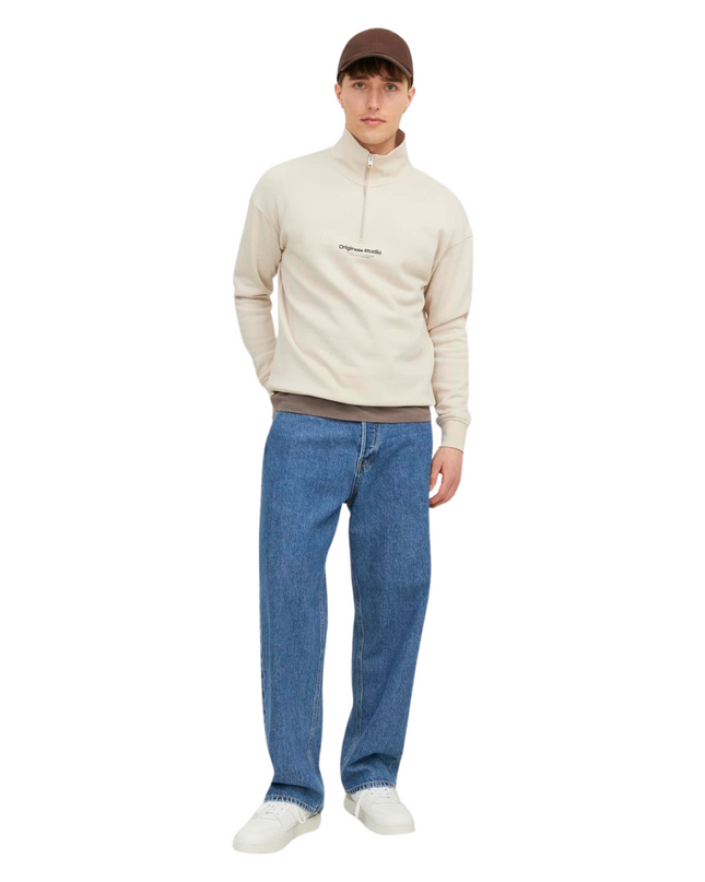 Jack&Jones Jeans Jjialex Baggy Fit Uomo Blu