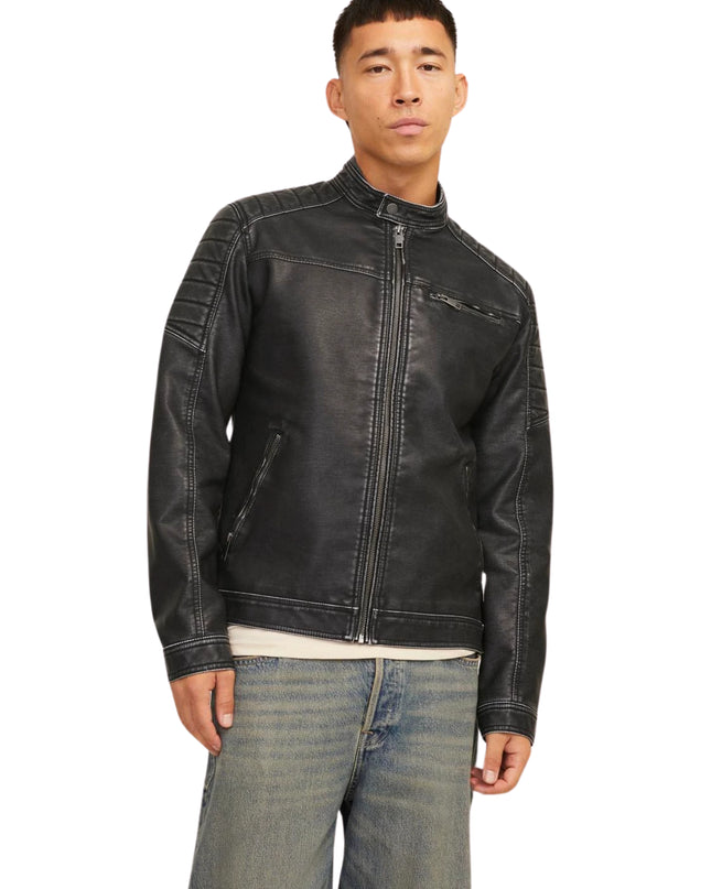 JACK&JONES Giacca uomo ecopelle