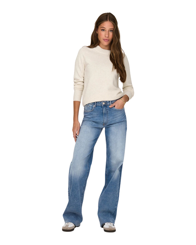 Only Onlrica Maglia Donna Beige