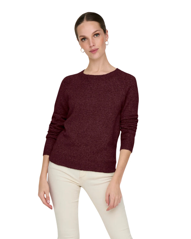Only Onlrica Maglia Donna Bordeaux