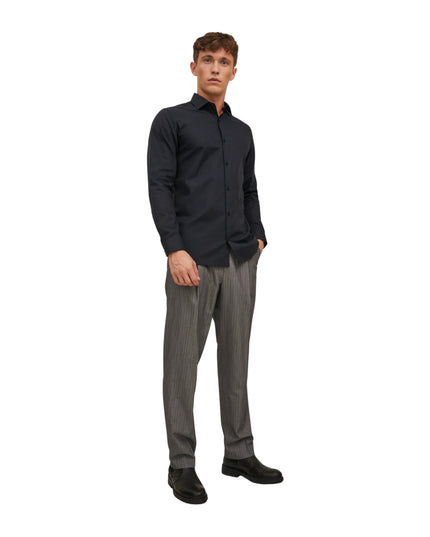 Jack&Jones Camicia Jprblaparker Super Slim Fit Uomo Nero
