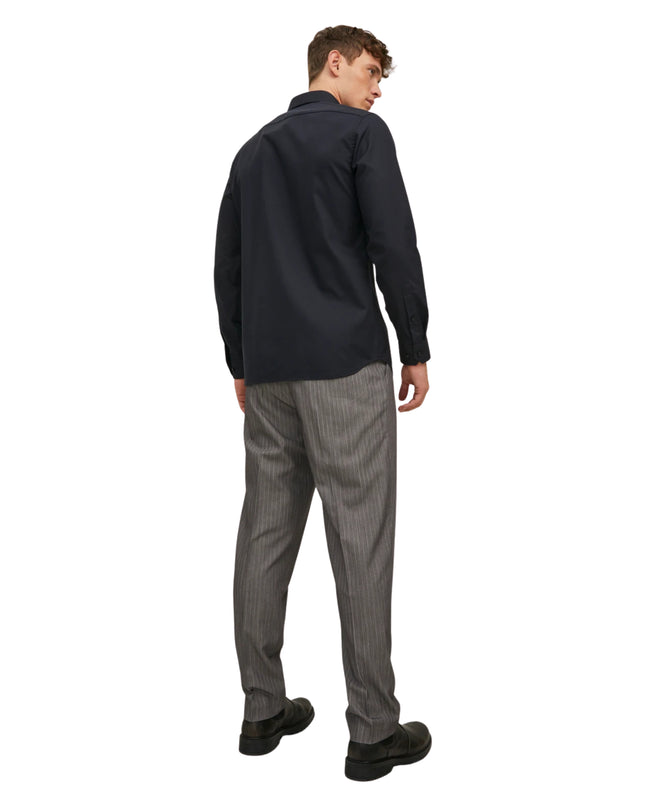 Jack&Jones Camicia Jprblaparker Super Slim Fit Uomo Nero