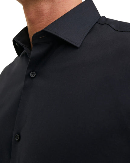 Jack&Jones Camicia Jprblaparker Super Slim Fit Uomo Nero