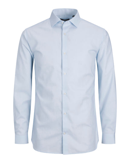 Jack&Jones Camicia Jprblaparker Super Slim Fit Uomo Celeste