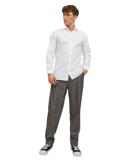 Jack&Jones Camicia Jprblaparker Super Slim Fit Uomo Bianco
