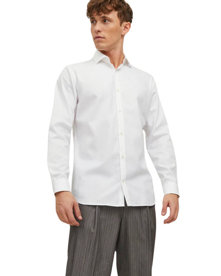 Jack&Jones Camicia Jprblaparker Super Slim Fit Uomo Bianco