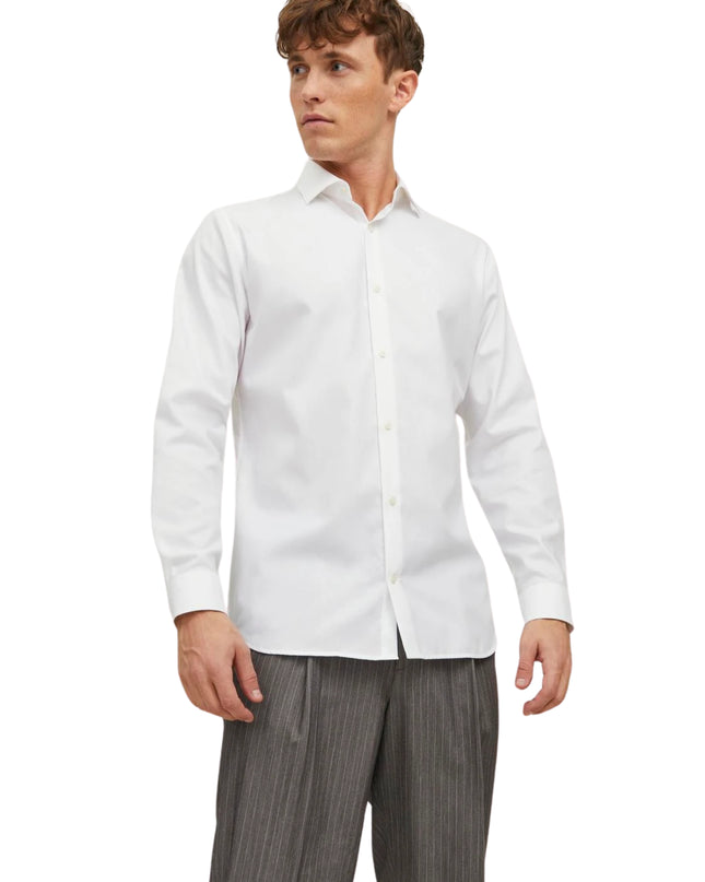 Jack&Jones Camicia Jprblaparker Super Slim Fit Uomo Bianco