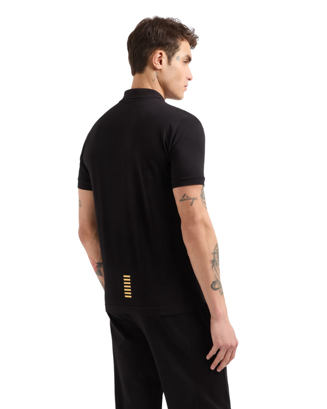 Polo uomo EA7 Core Identity in cotone stretch