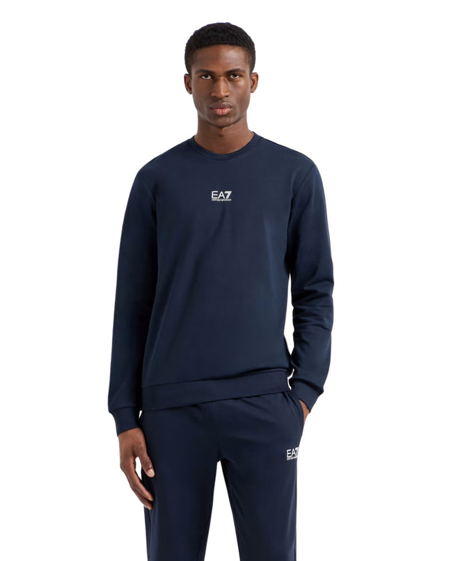 Felpa girocollo uomo EA7 Core Identity in cotone