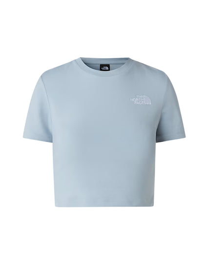 The North Face T-shirt Essential Cropped Donna Grigio