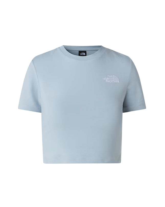 The North Face T-shirt Essential Cropped Donna Grigio