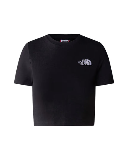 The North Face T-shirt Essential Cropped Donna Nero