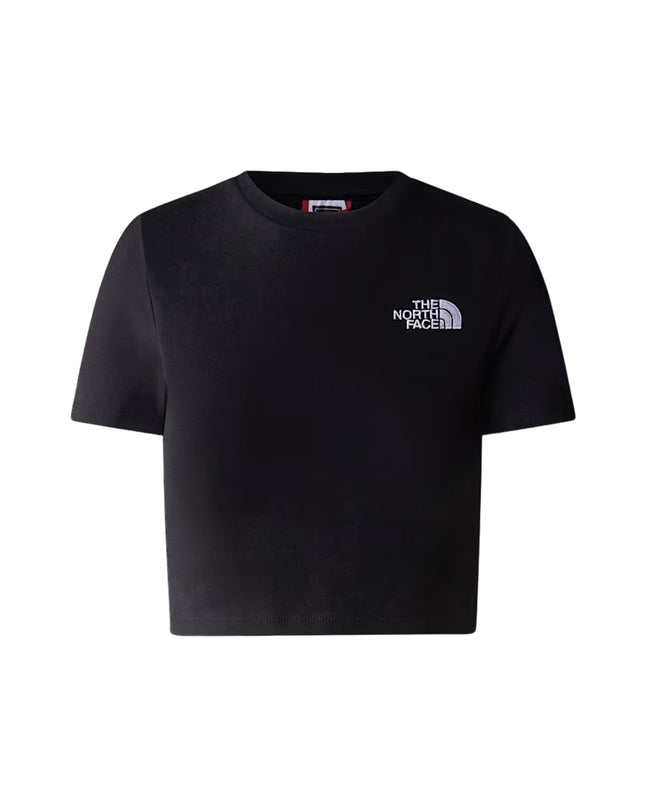 The North Face T-shirt Essential Cropped Donna Nero