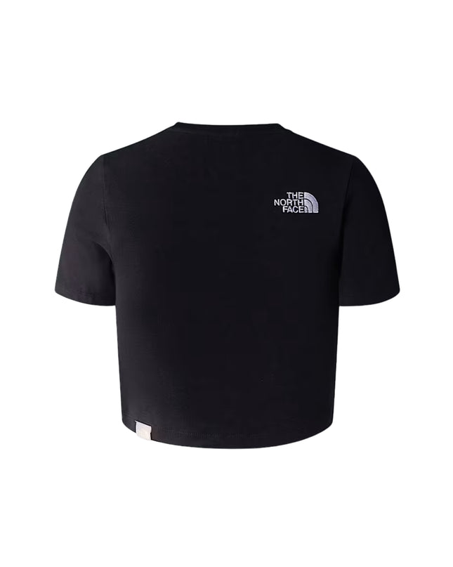 The North Face T-shirt Essential Cropped Donna Nero