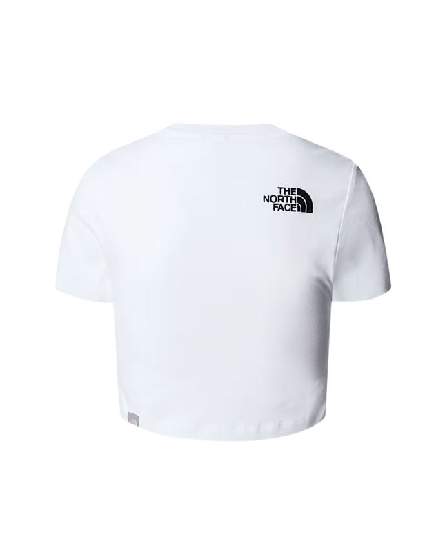 The North Face T-shirt Essential Cropped Donna Bianco