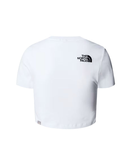 The North Face T-shirt Essential Cropped Donna Bianco