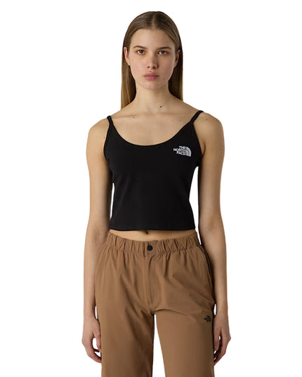 The North Face Top Slim Crop Donna Nero