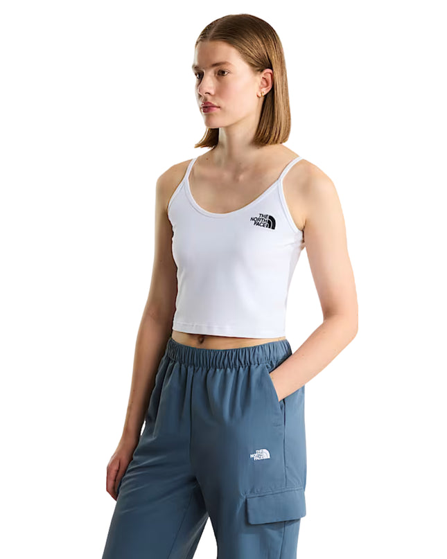 The North Face Top Slim Crop Donna Bianco