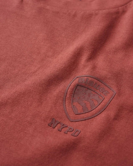 Blauer T-shirt Eutaw Uomo Mattone