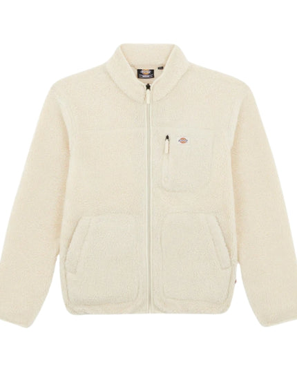 Dickies Mount Hope Felpa con Zip in Pile  Uomo Beige