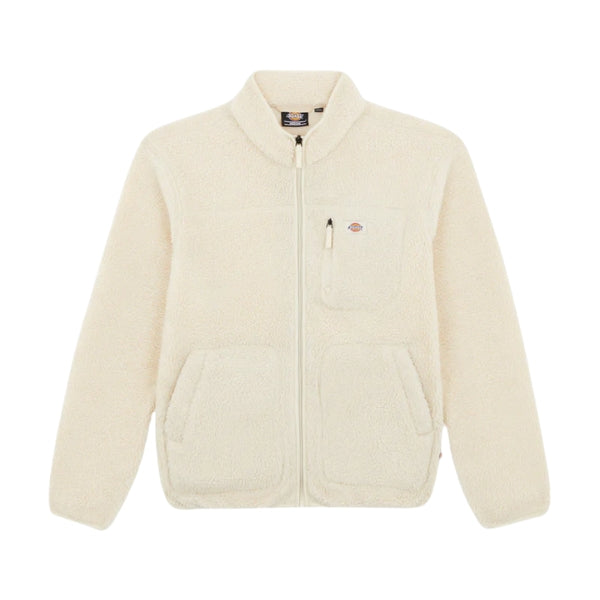 Dickies Mount Hope Felpa con Zip in Pile  Uomo Beige