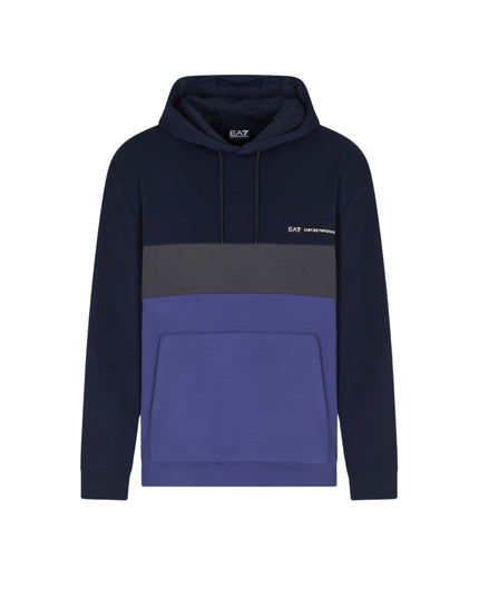 EA7 Felpa Athletic Colour Block Uomo Beetle