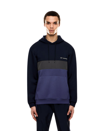 EA7 Felpa Athletic Colour Block Uomo Beetle