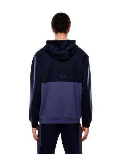 EA7 Felpa Athletic Colour Block Uomo Beetle