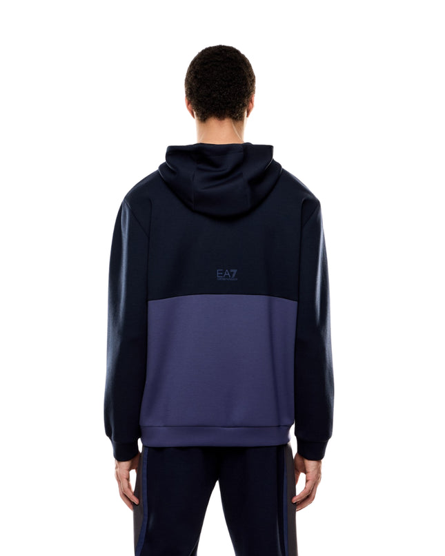 EA7 Felpa Athletic Colour Block Uomo Beetle