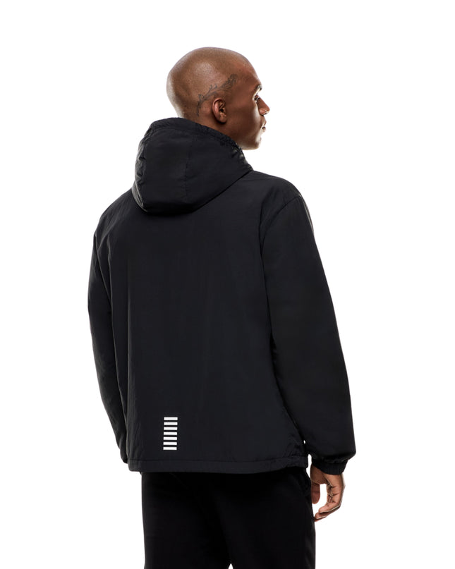 EA7 Giacca Con Cappuccio Core Identity Uomo Nero