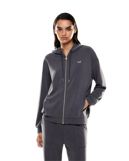 EA7 Felpa Core Lady Donna Grigio