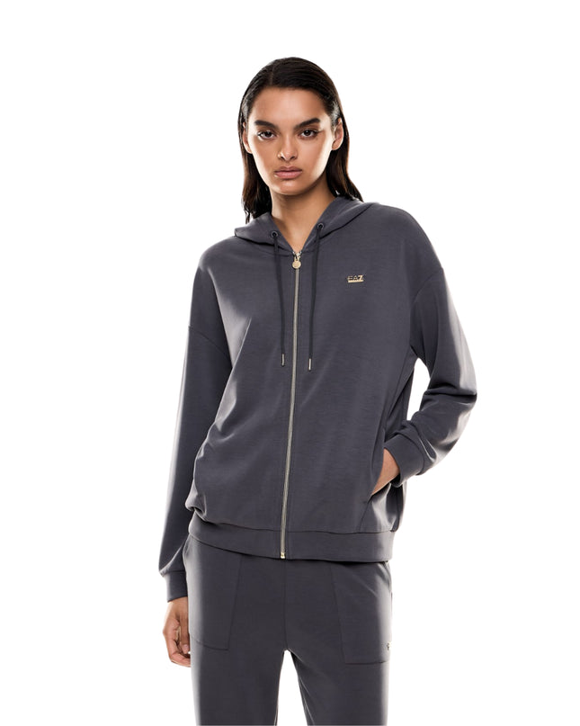 EA7 Felpa Core Lady Donna Grigio
