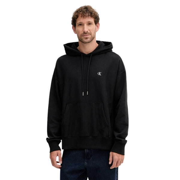 Calvin Klein Felpa Uomo con Cappuccio Black LV04RC278G