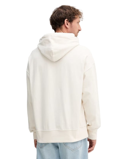 Calvin Klein Felpa Uomo con Cappuccio Chalk LV04RC278G