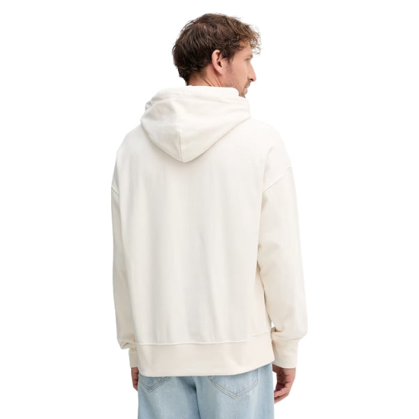 Calvin Klein Felpa Uomo con Cappuccio Chalk LV04RC278G