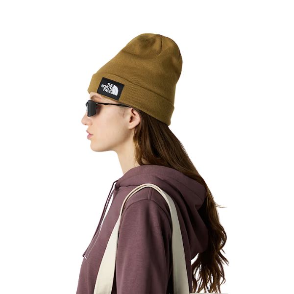 The North Face Berretto In Tessuto Riciclato Marrone