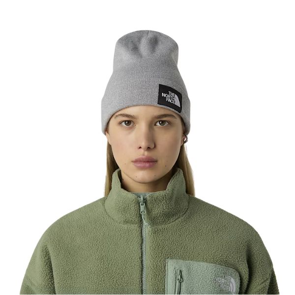 The North Face Berretto In Tessuto Riciclato Grigio